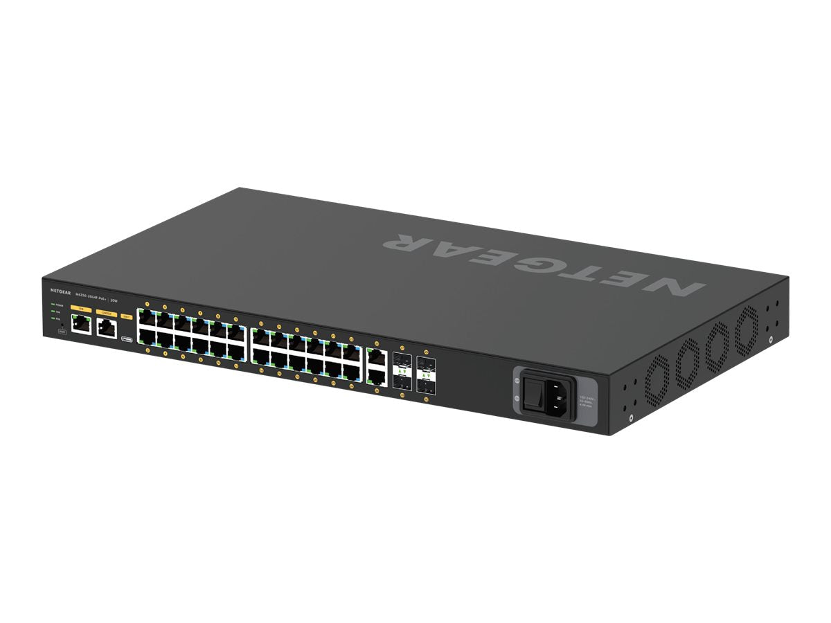 Switch de Red Netgear M4250-26G4F-PoE+ AV Line Managed Switch - vista 2