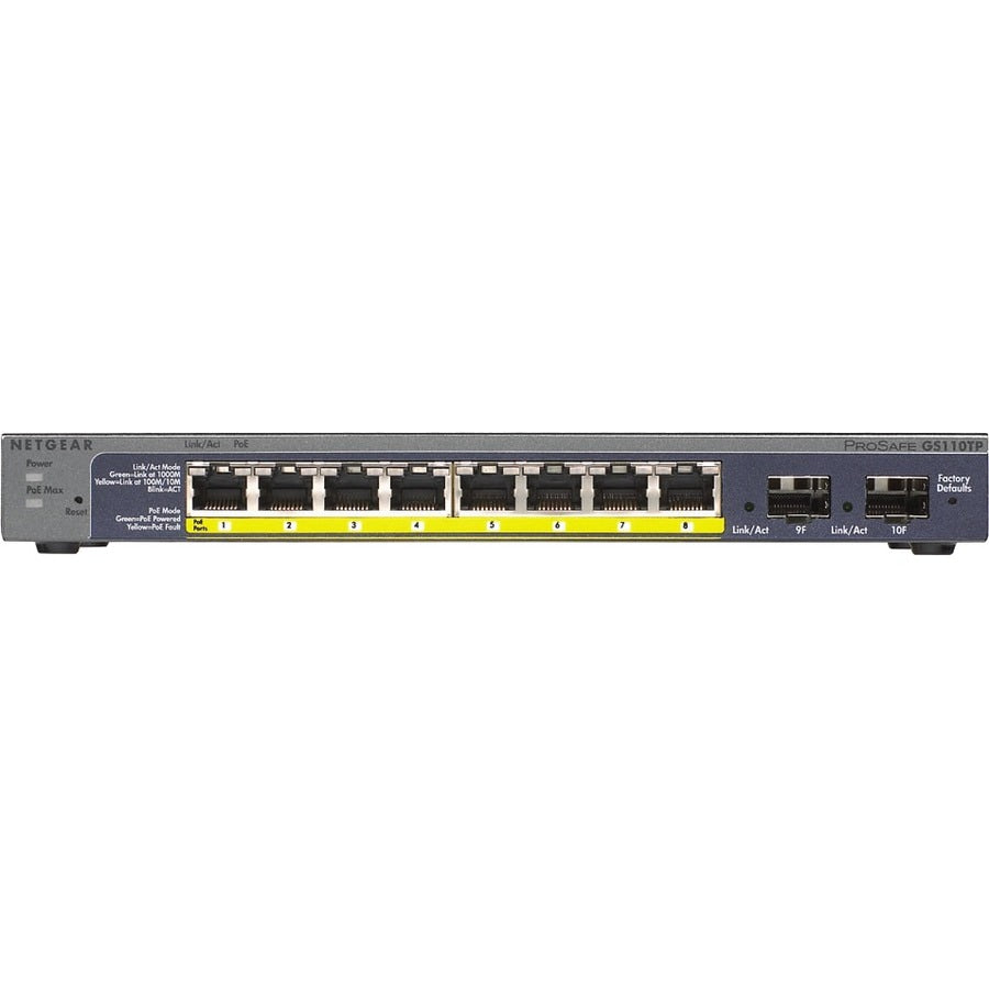 Switch de Red Netgear ProSafe GS110TP Ethernet Switch - vista 1