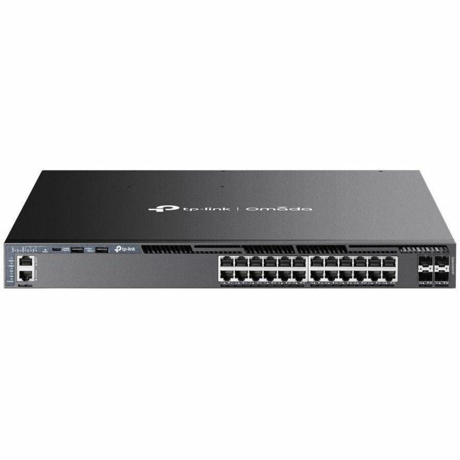 Switch de Red Omada Omada 24-Port Gigabit Stackable L3 Managed PoE+ Switch - vista 4