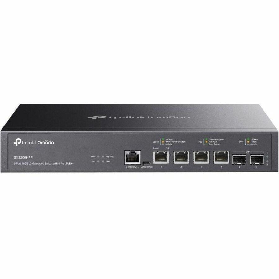 Switch de Red Omada Omada 6-Port 10GE L2+ Managed Switch - vista 1