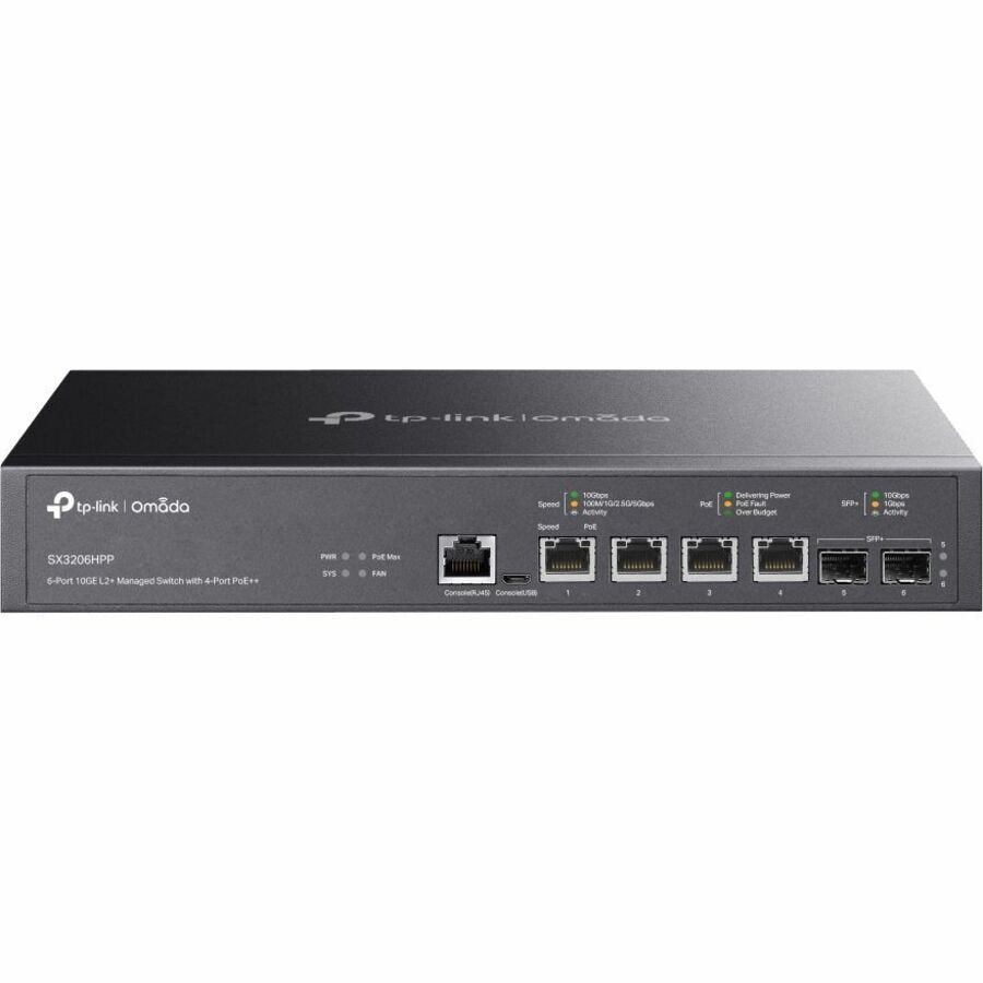 Switch de Red Omada Omada 6-Port 10GE L2+ Managed Switch - vista 2