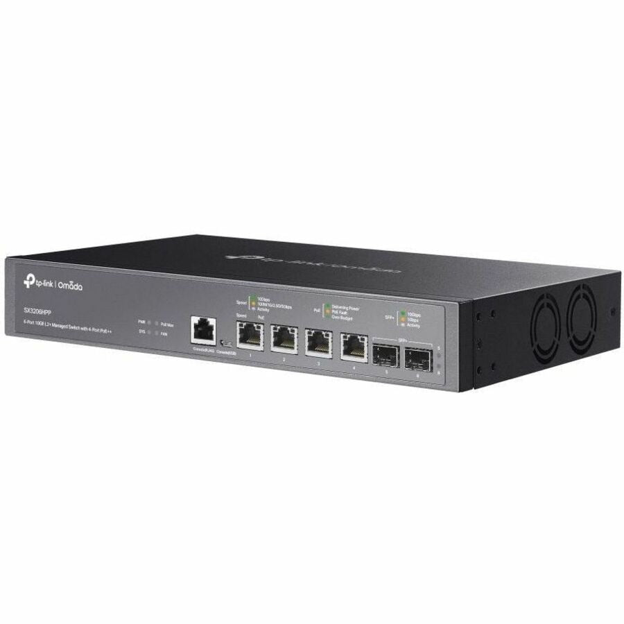 Switch de Red Omada Omada 6-Port 10GE L2+ Managed Switch - vista 4