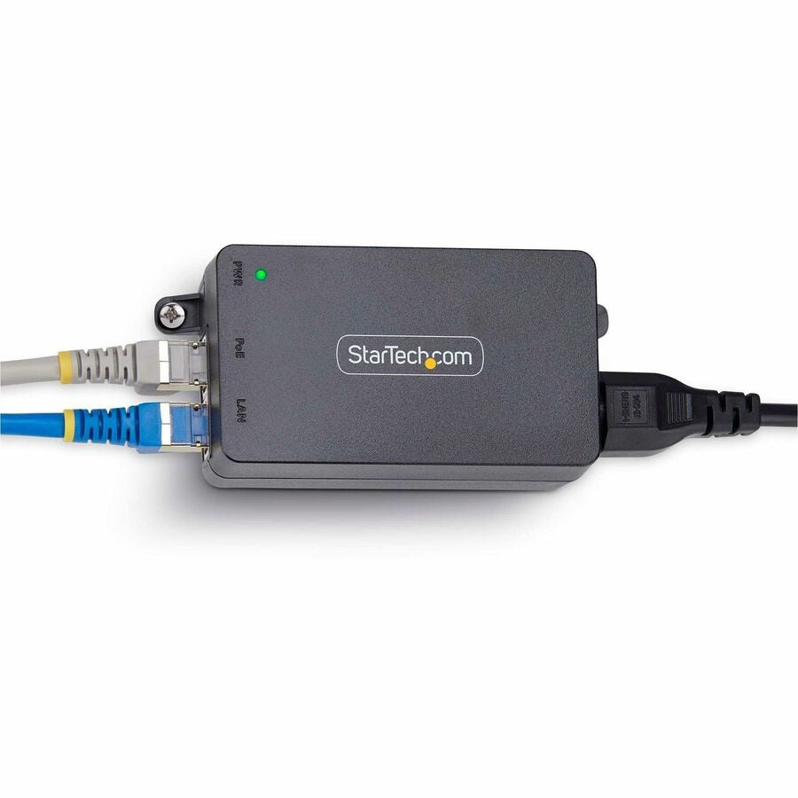 Switch de Red StarTech.com StarTech 1-Port 2.5GbE PoE+ Injector - vista 6