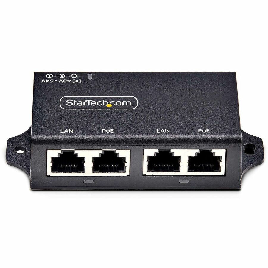 Switch de Red StarTech.com StarTech 2-Port Gigabit Midspan PoE+ Injector - vista 4