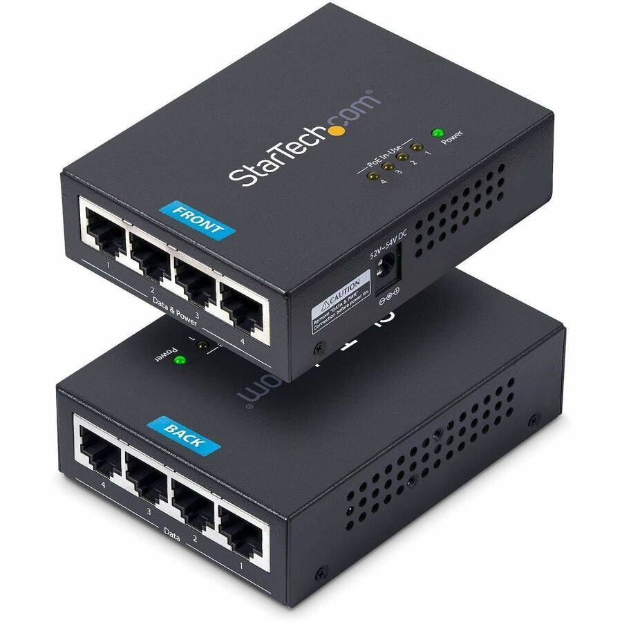 Switch de Red StarTech.com StarTech 4-Port Gigabit Midspan - vista 1