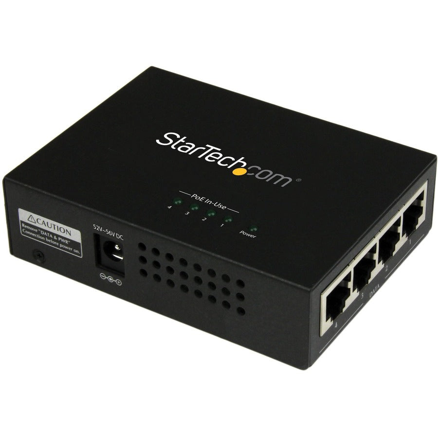 Switch de Red StarTech.com StarTech 4 Port Gigabit Midspan - vista 1