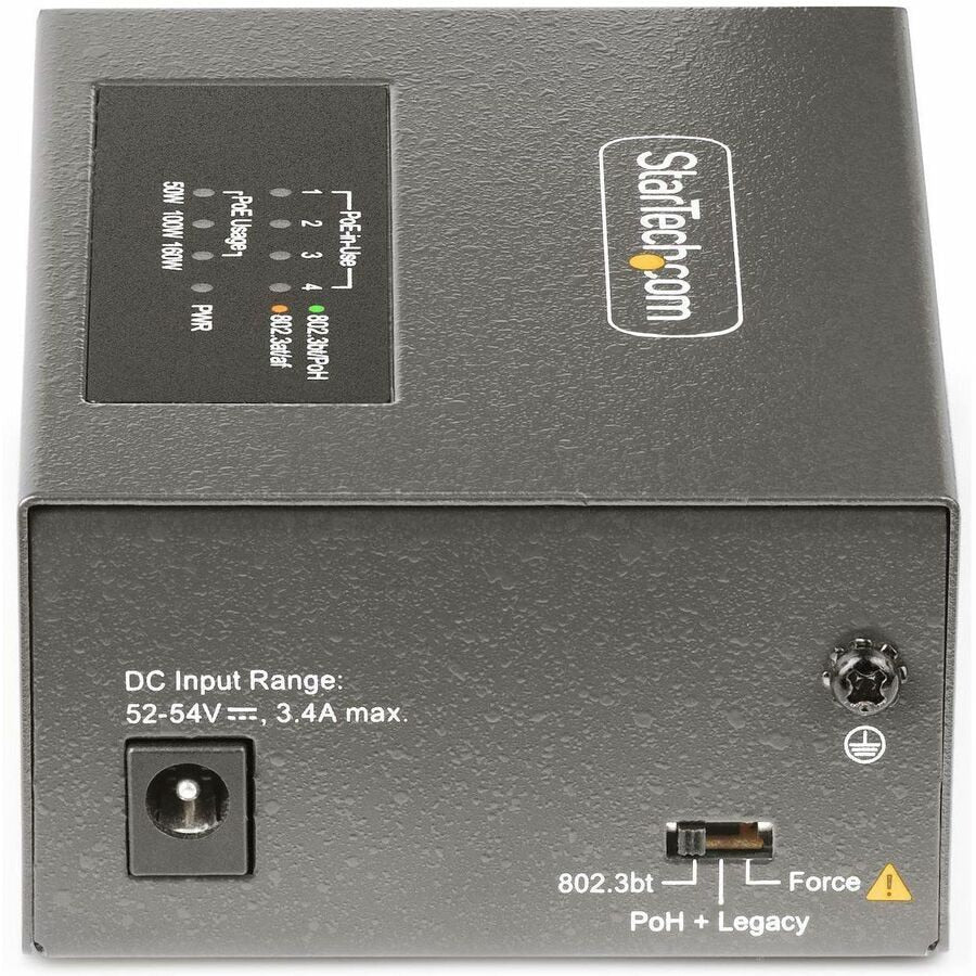 Switch de Red StarTech.com StarTech 4-Port Multi-Gigabit PoE++ Injector - vista 5