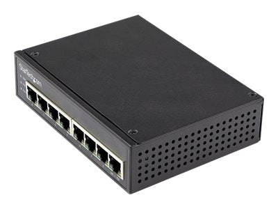 Switch de Red StarTech.com StarTech Industrial 8 Port Gigabit PoE+ Switch 30W Power Over Ethernet - vista 2