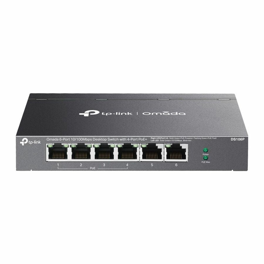 Switch de Red TP-Link Omada 6-Port 10/100Mbps Unmanaged Desktop Switch - vista 2