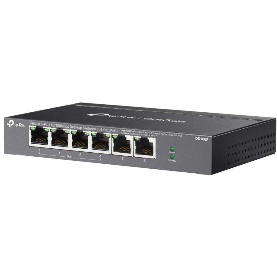 Switch de Red TP-Link Omada 6-Port 10/100Mbps Unmanaged Desktop Switch - vista 4
