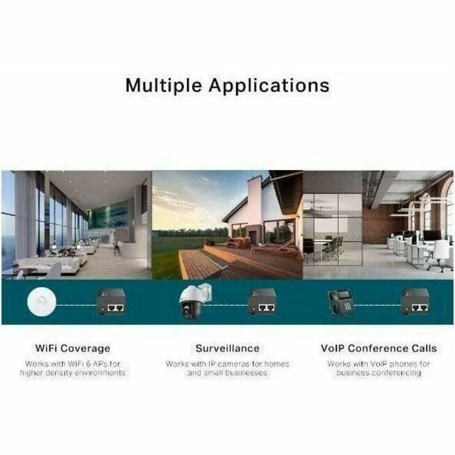 Switch de Red TP-Link POE260S 30W PoE+ Injector - vista 4
