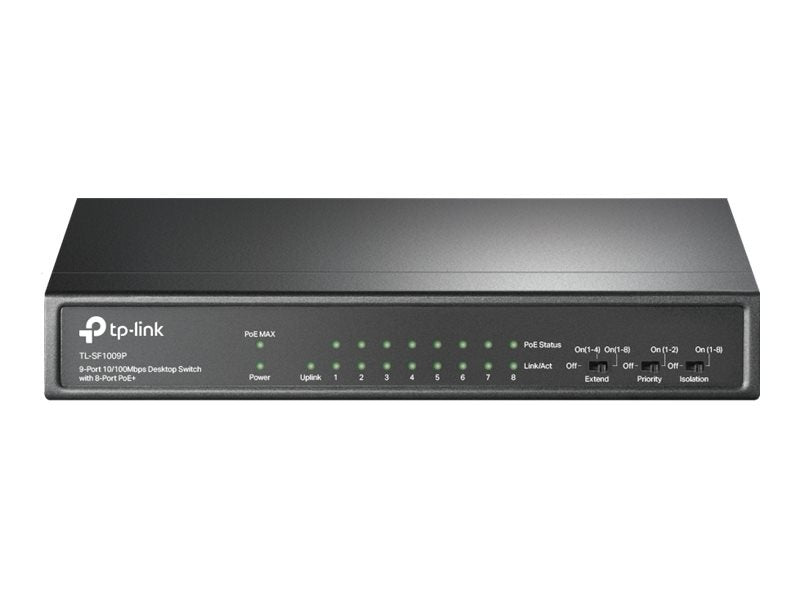 Switch de Red TP-Link TL-SF1009P - vista 2
