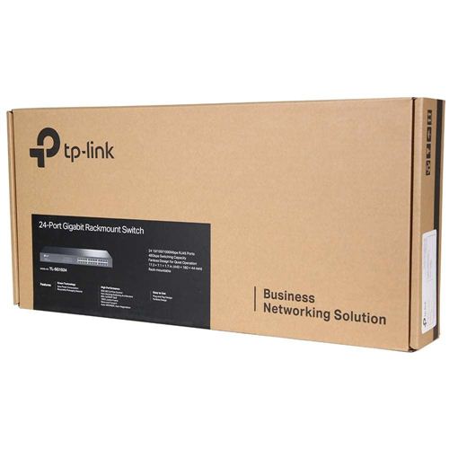 Switch de Red TP-Link TL-SG1024 24 Puertos Gigabit No Administrable Rack 1U — vista superior