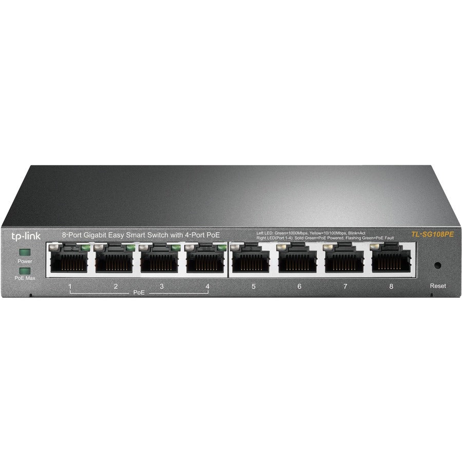 Switch de Red TP-Link TL-SG108PE - vista 1