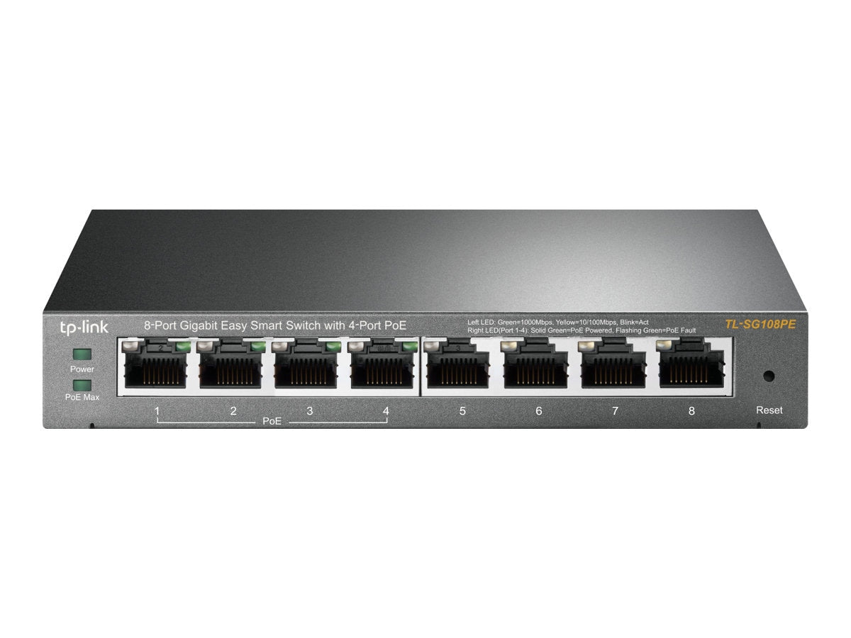 Switch de Red TP-Link TL-SG108PE - vista 3