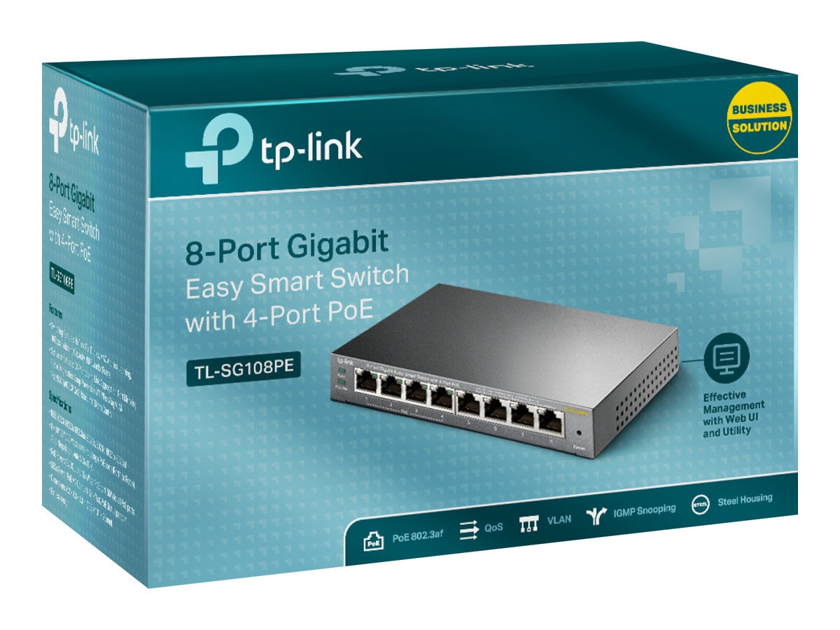 Switch de Red TP-Link TL-SG108PE - vista 5