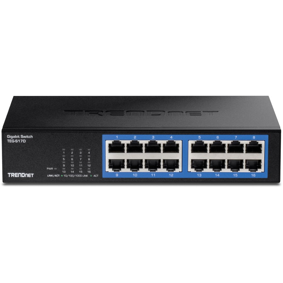 Switch de Red TRENDnet 16-Port Gigabit Desktop Switch - vista 6