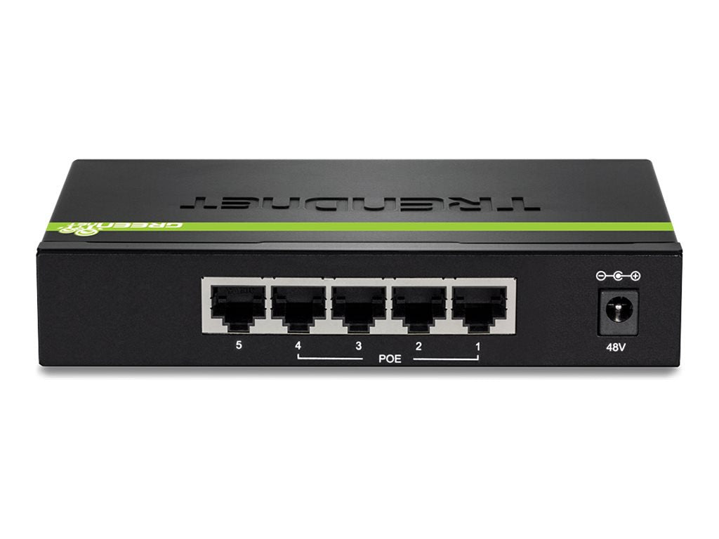 Switch de Red TRENDnet 5-Port Gigabit PoE+ Switch - vista 3