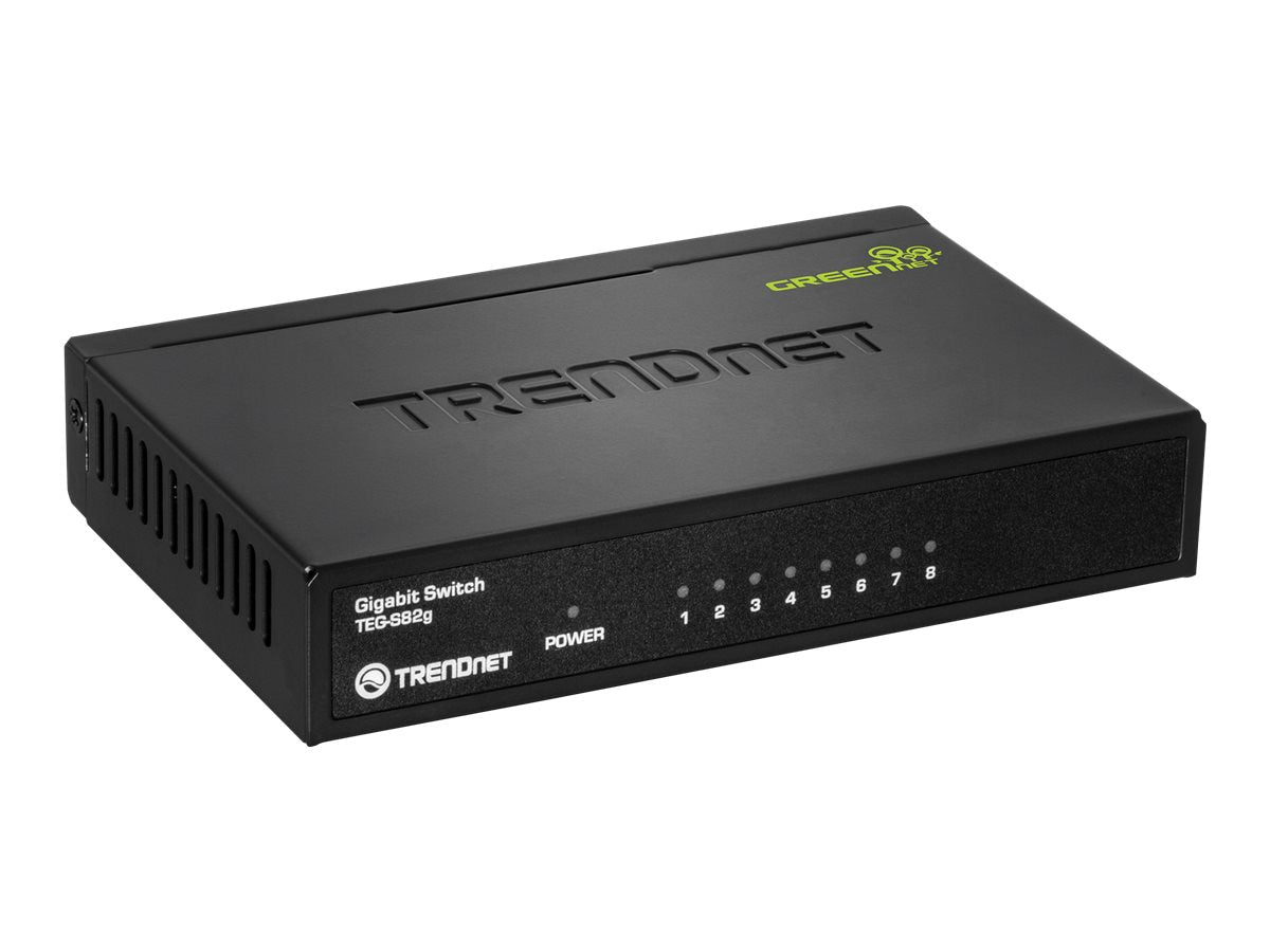 Switch de Red TRENDnet 8-Port Gigabit GREENnet Switch - vista 1