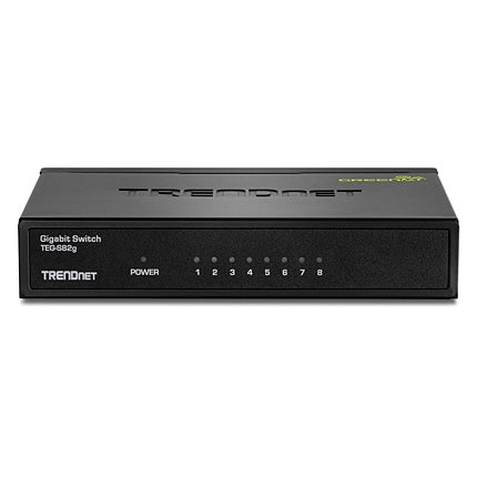 Switch de Red TRENDnet 8-Port Gigabit GREENnet Switch - vista 2