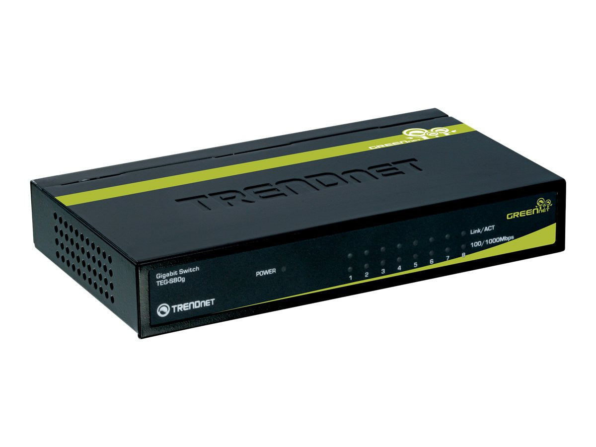 Switch de Red TRENDnet 8-Port Mini Gigabit Switch - vista 1