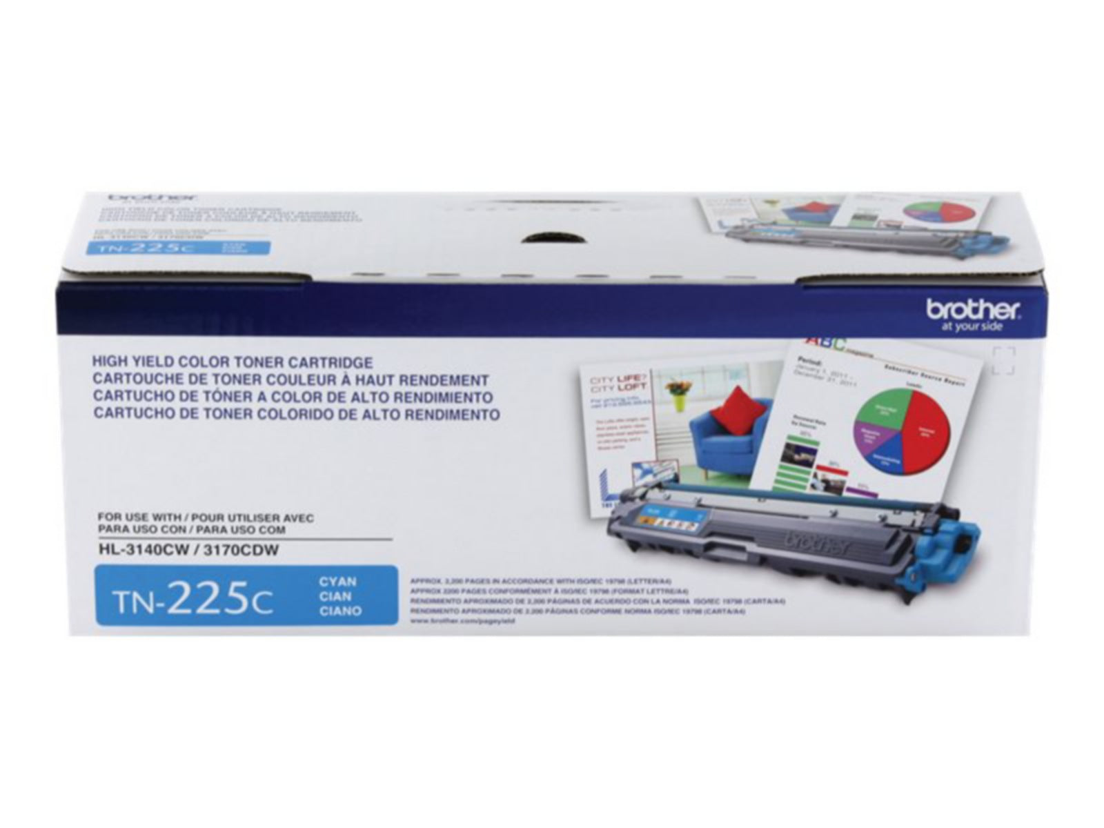 Tóner Brother 225C Cian Alto Rendimiento - vista 2