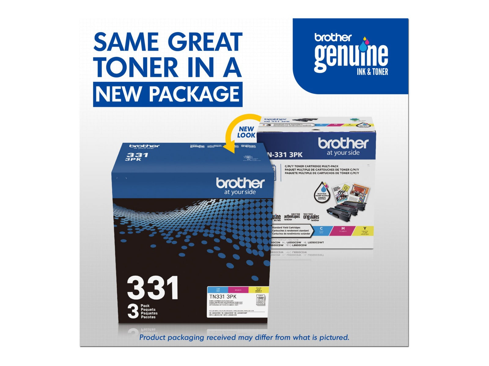 Tóner Brother 331 3PK Cyan, Magenta, Yellow - vista 2