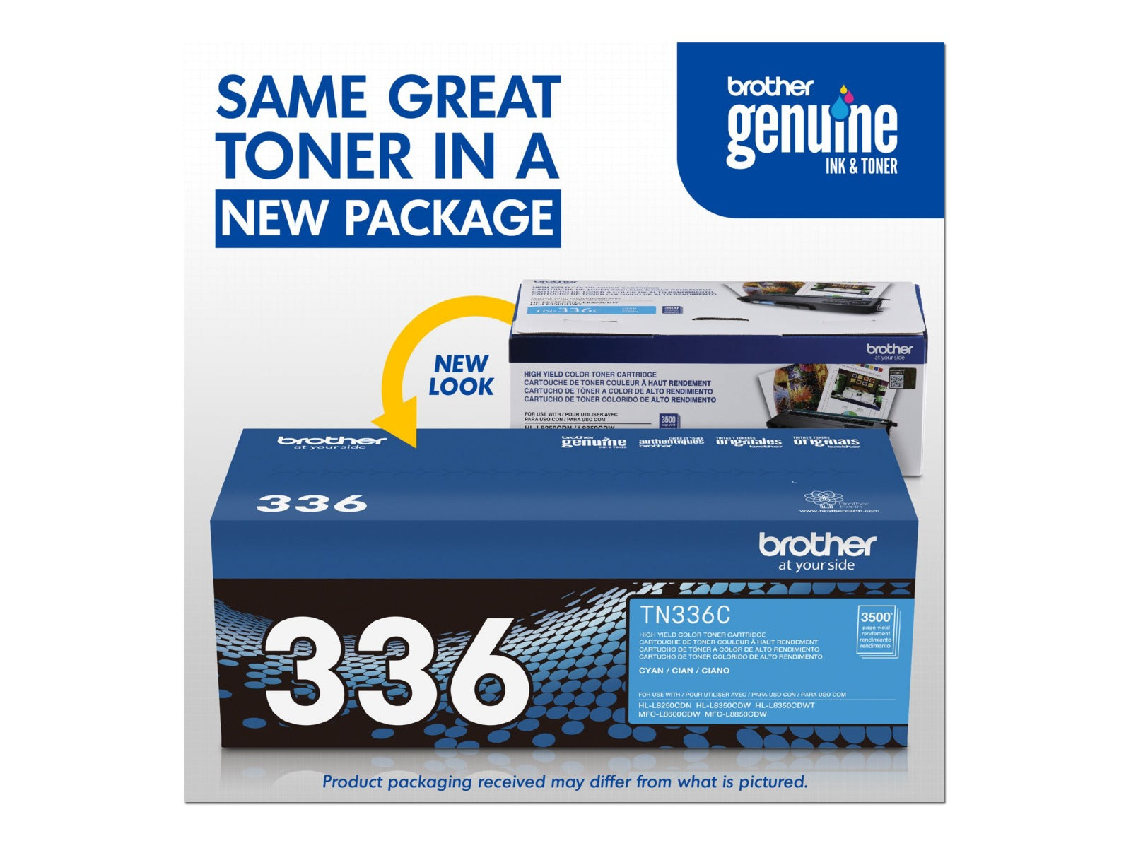 Tóner Brother 336C Cian Alto Rendimiento - vista 2