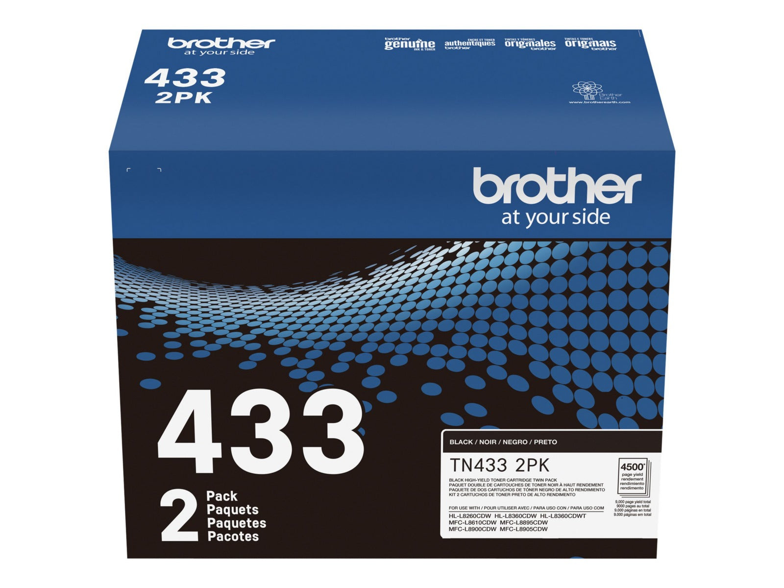 Tóner Brother 433 2PK Negro Alto Rendimiento - vista 2