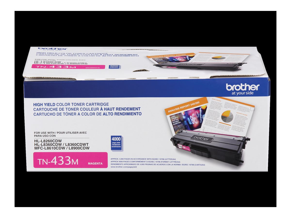 Tóner Brother 433M Magenta Alto Rendimiento - vista 3
