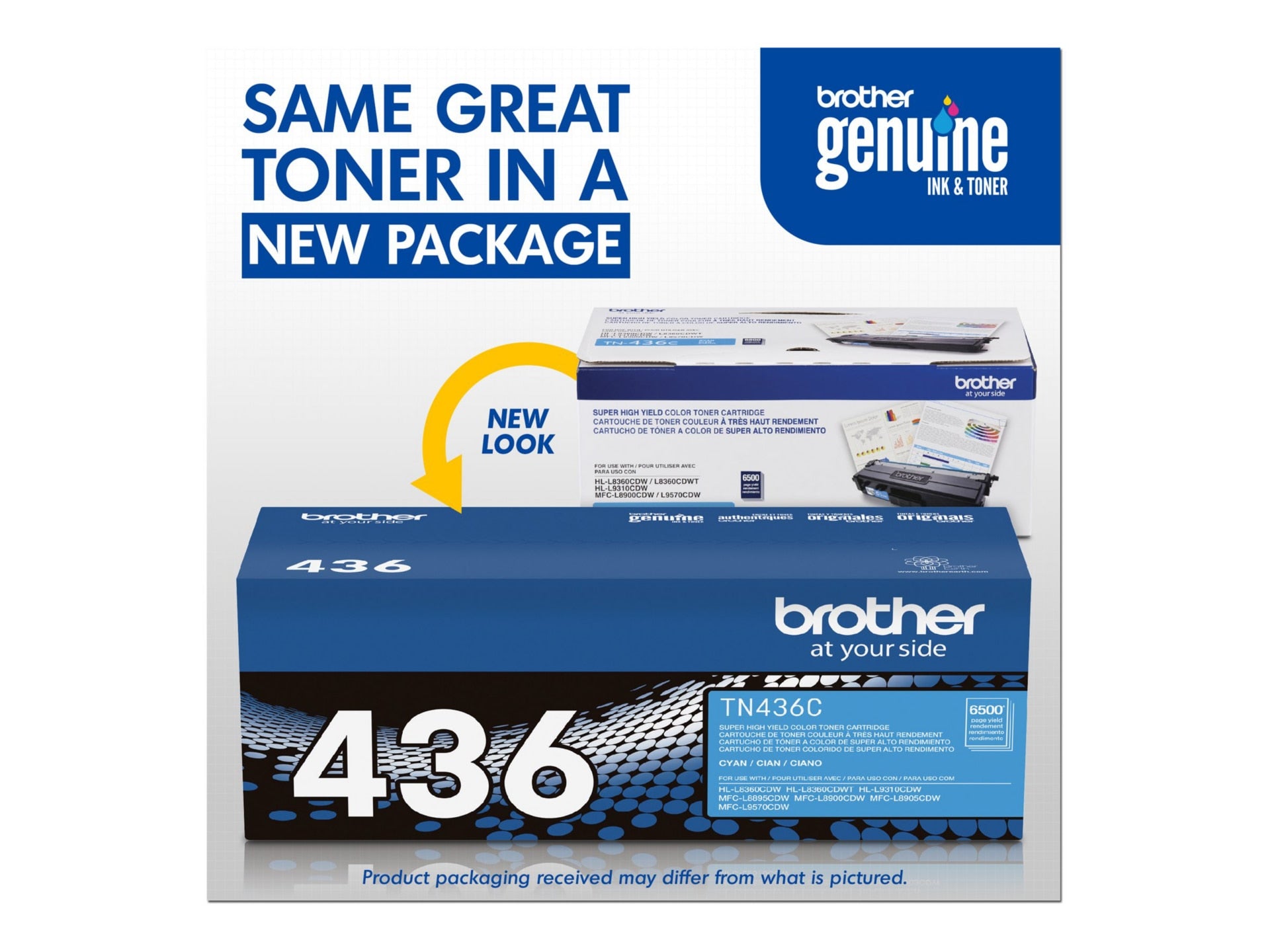 Tóner Brother 436C Cian Alto Rendimiento - vista 2
