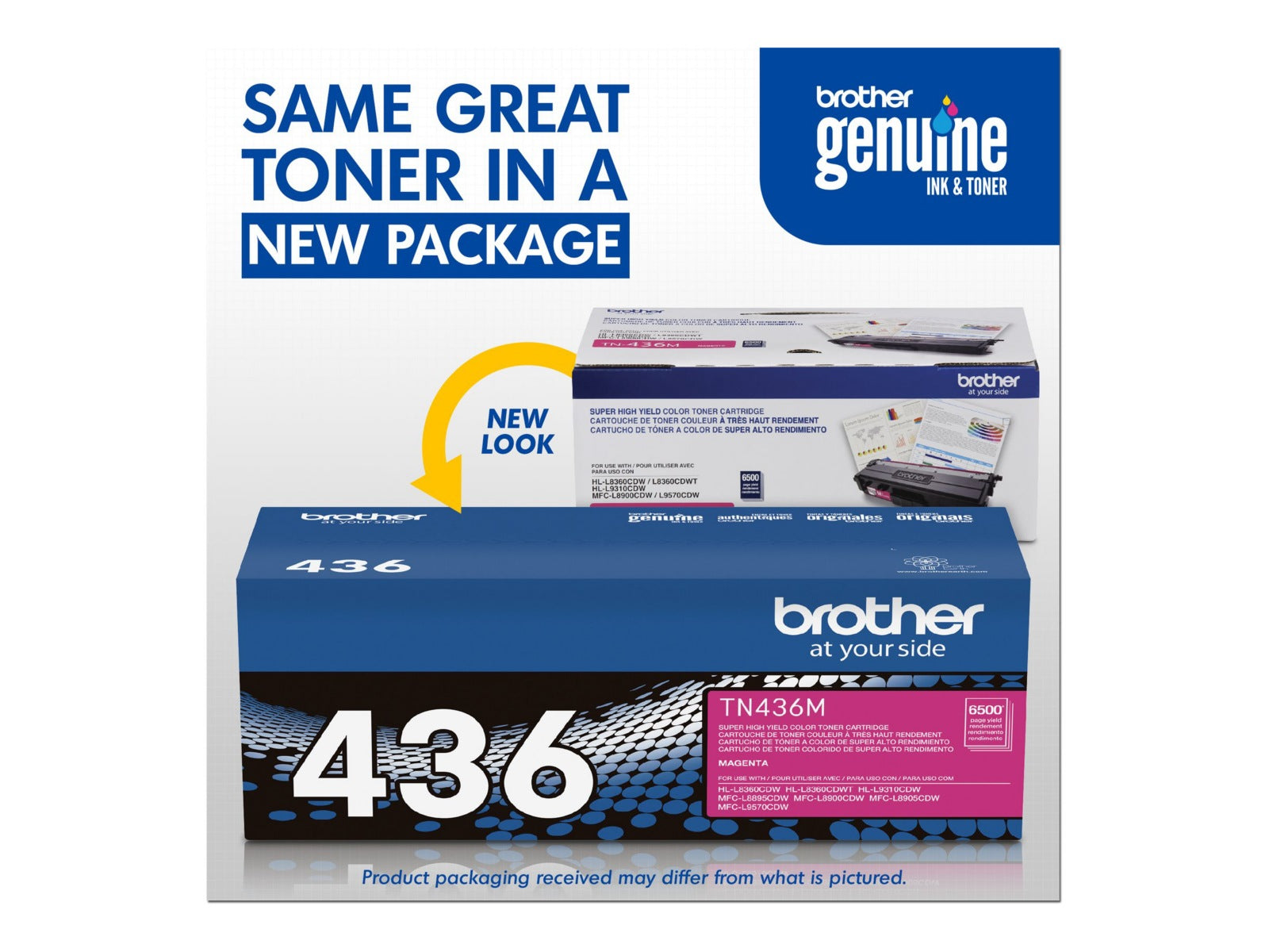 Tóner Brother 436M Magenta Alto Rendimiento - vista 2