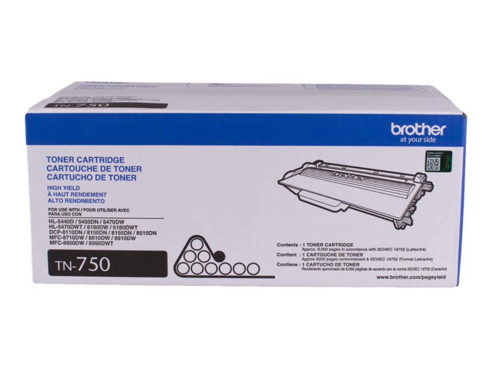 Tóner Brother 750 Negro Alto Rendimiento - vista 1