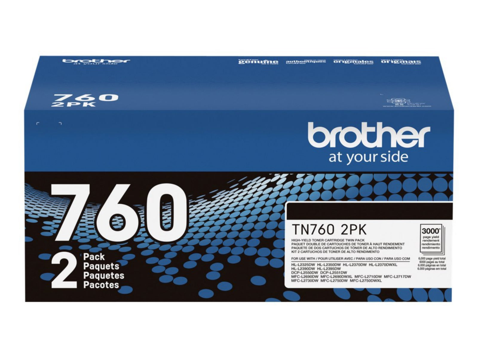 Tóner Brother 760 2PK Negro Alto Rendimiento - vista 2