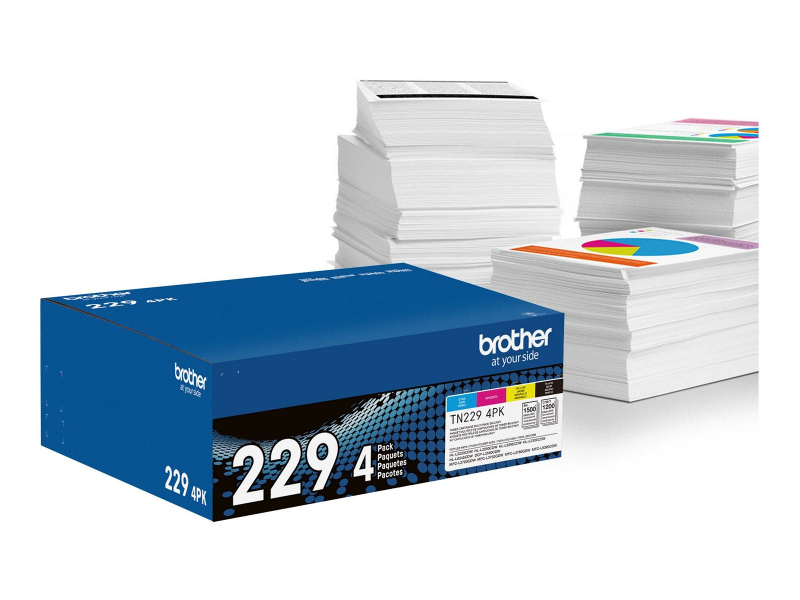 Tóner Brother TN229 4PK Black, Cyan, Magenta, Yellow - vista 1
