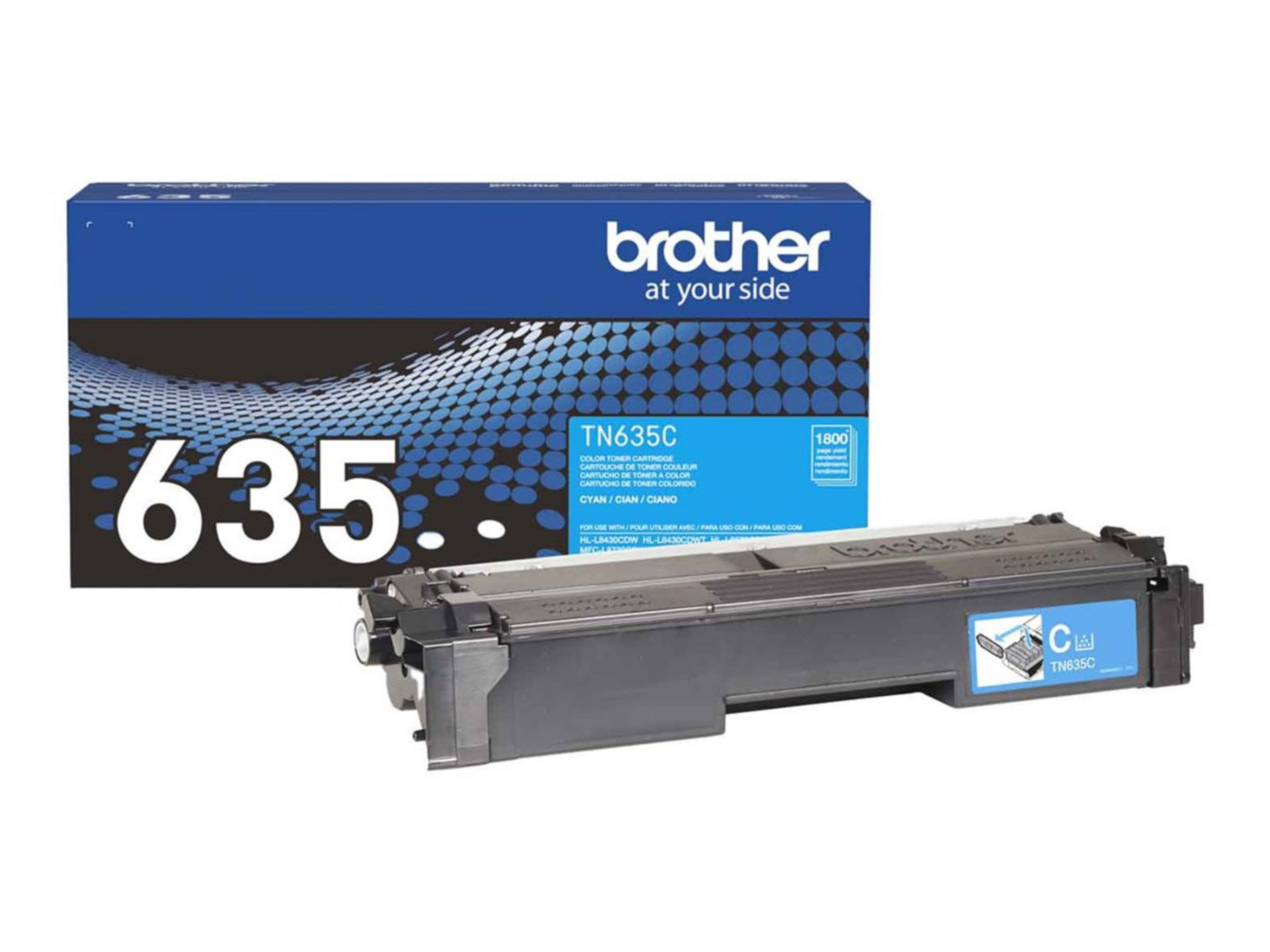 Tóner Brother TN635C Cian - vista 1
