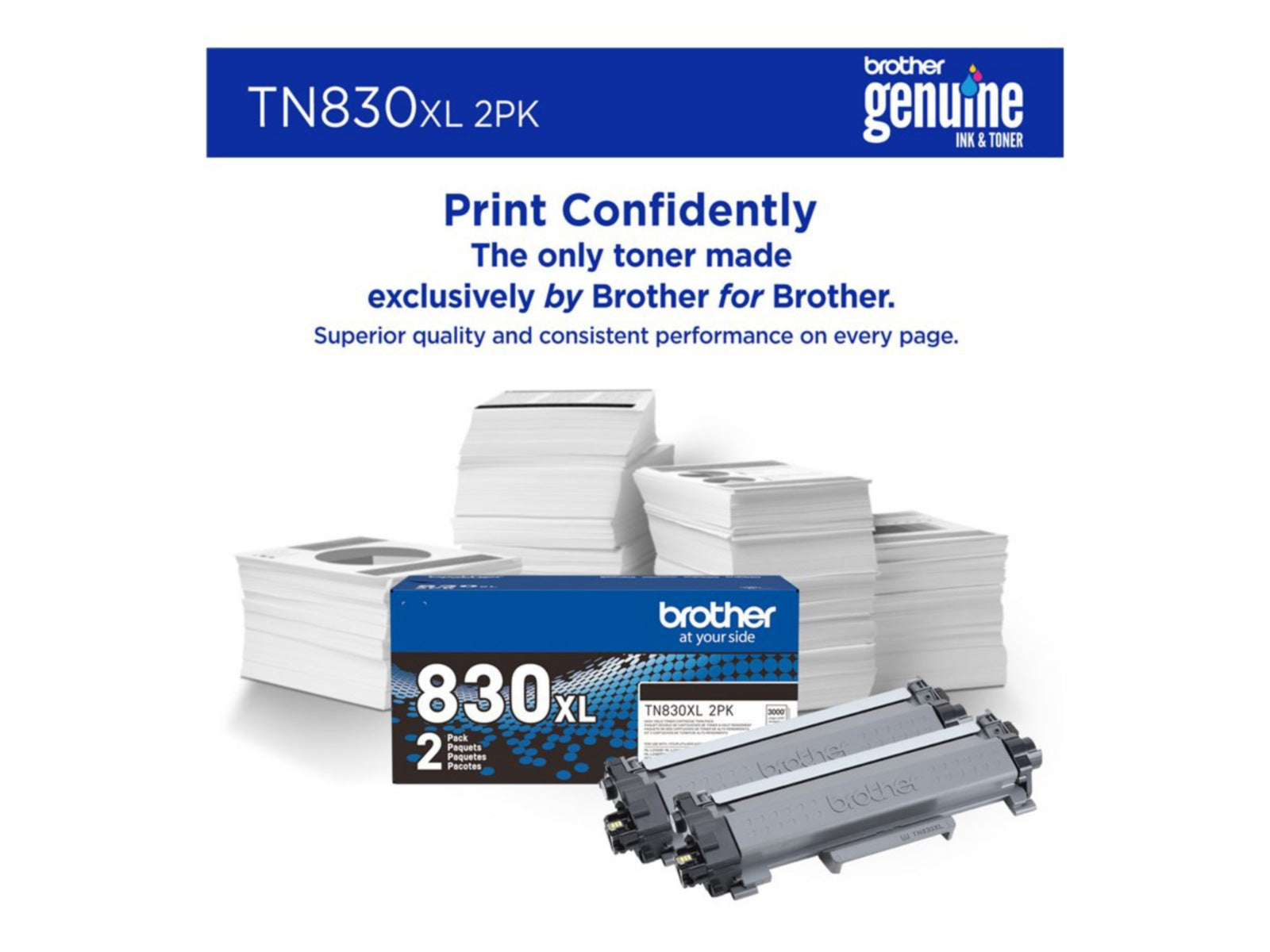 Tóner Brother TN830XL 2PK Negro Alto Rendimiento - vista 5