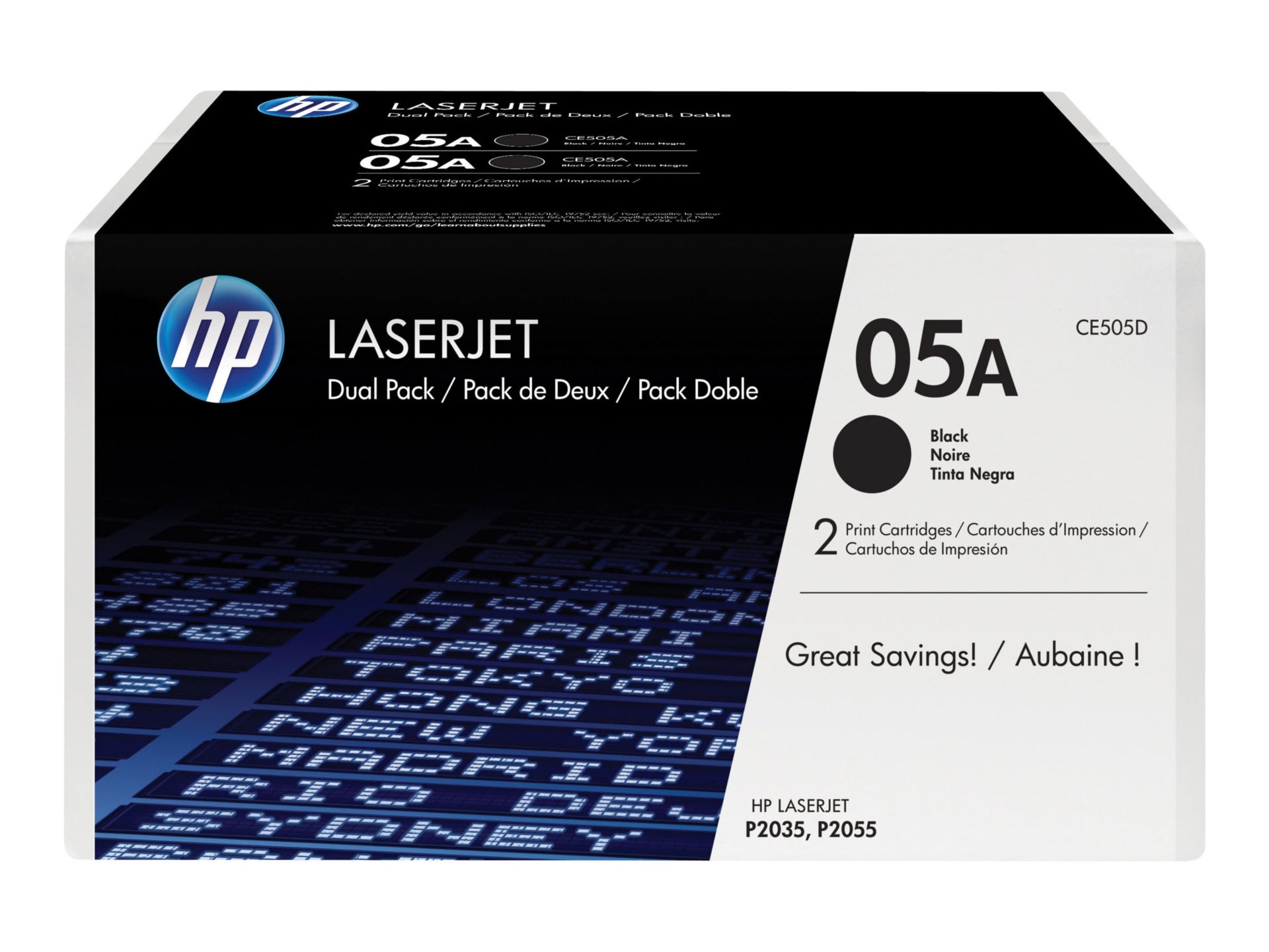 Tóner HP 05A (CE505D) Negro - vista 1