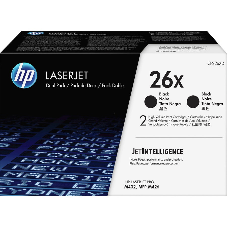 Tóner HP 26X (CF226XD) Negro Alto Rendimiento - vista 6