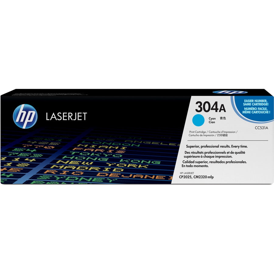 Tóner HP 304A (CC531A) Cian - vista 7