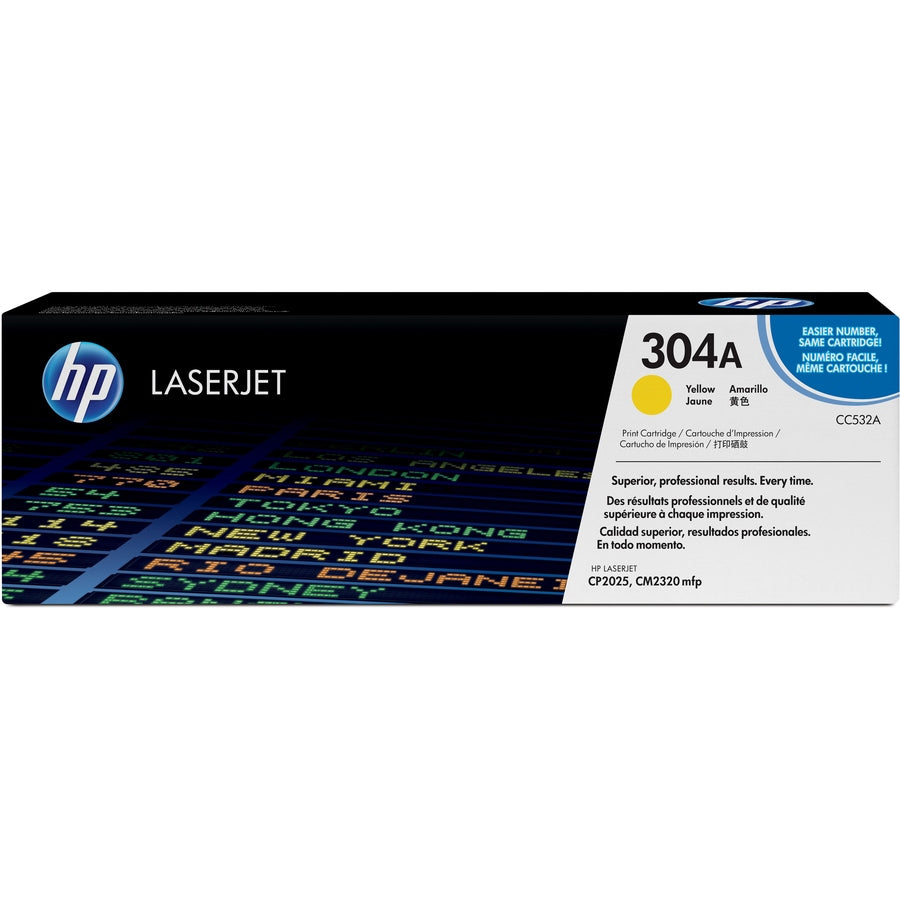 Tóner HP 304A (CC532A) Amarillo - vista 6