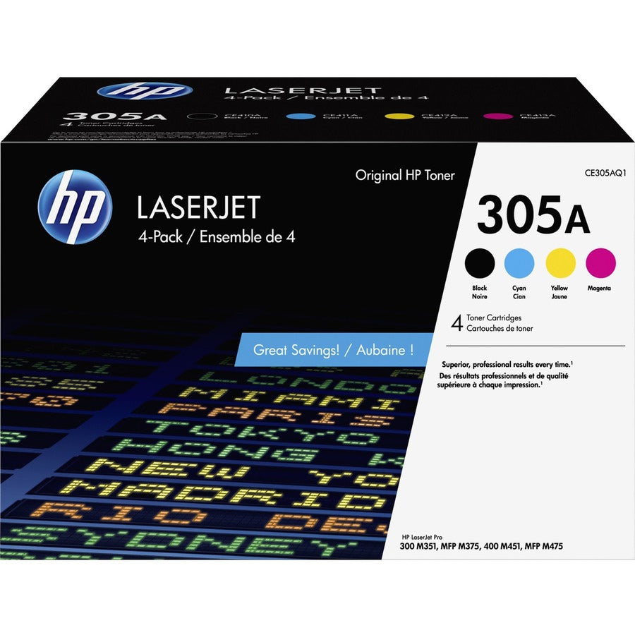 Tóner HP 305A (CE305AQ1) Black,Cyan,Magenta,Yellow - vista 1