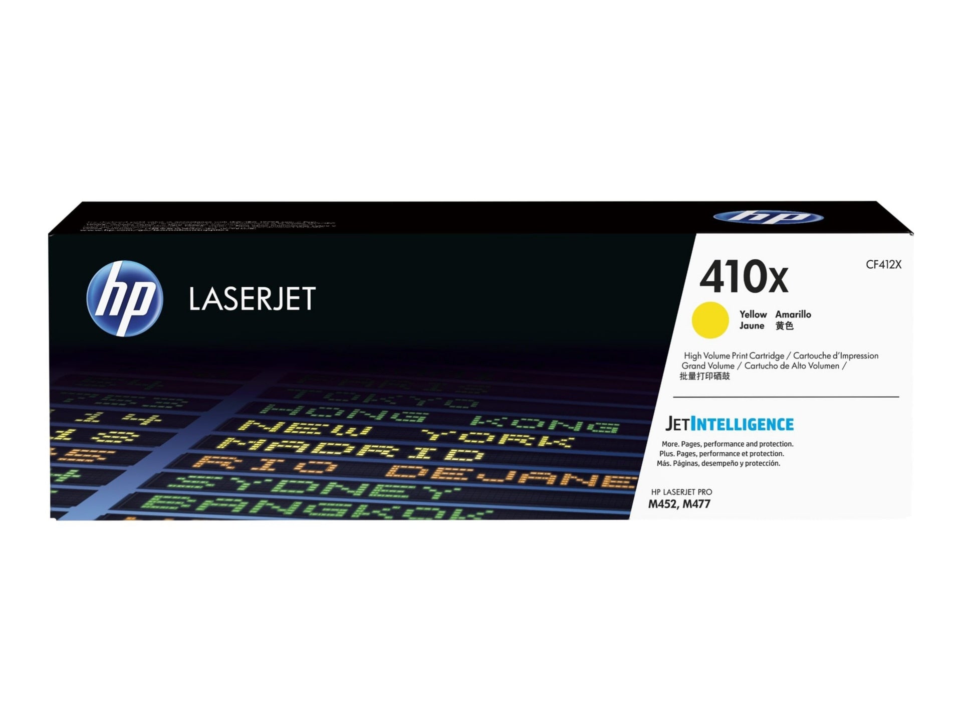 Tóner HP 410X (CF412X) Amarillo Alto Rendimiento - vista 1