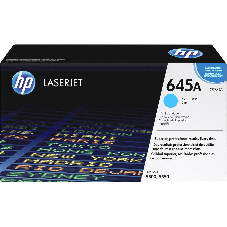 Tóner HP 645A (C9731A) Cian - vista 1