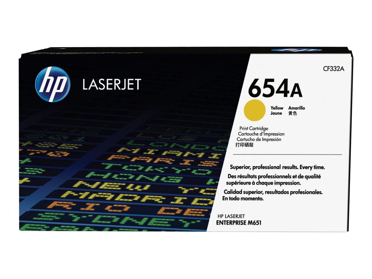 Tóner HP 654A (CF332A) Amarillo - vista 1