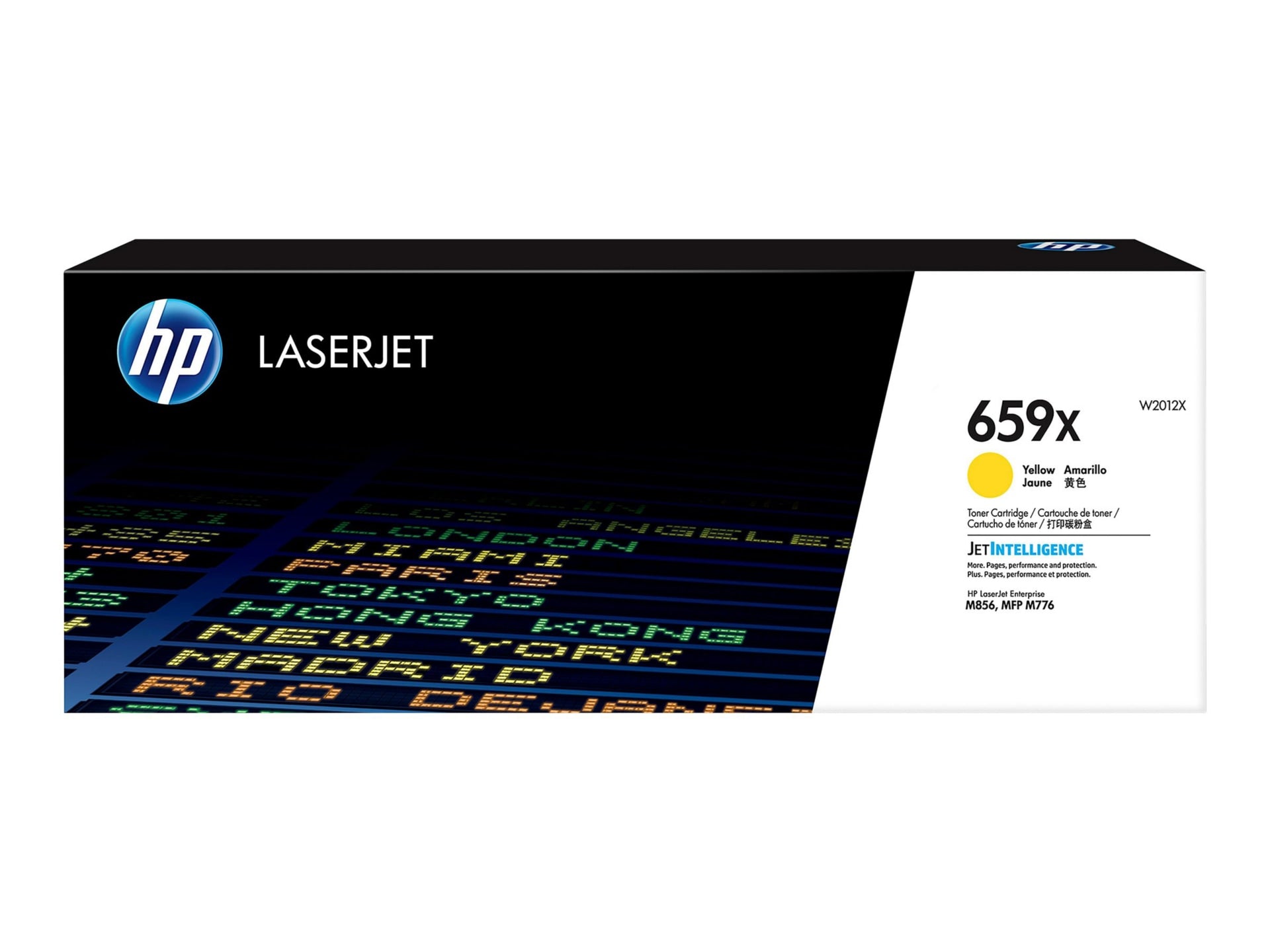 Tóner HP 659X (W2012X) Amarillo Alto Rendimiento - vista 1