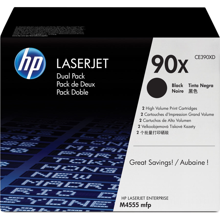 Tóner HP 90X (CE390XD) Negro - vista 6