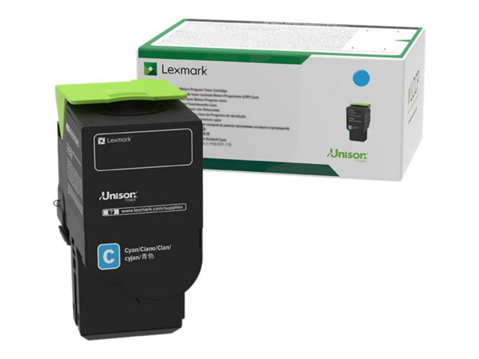 Tóner Lexmark 701C Cian - vista 1