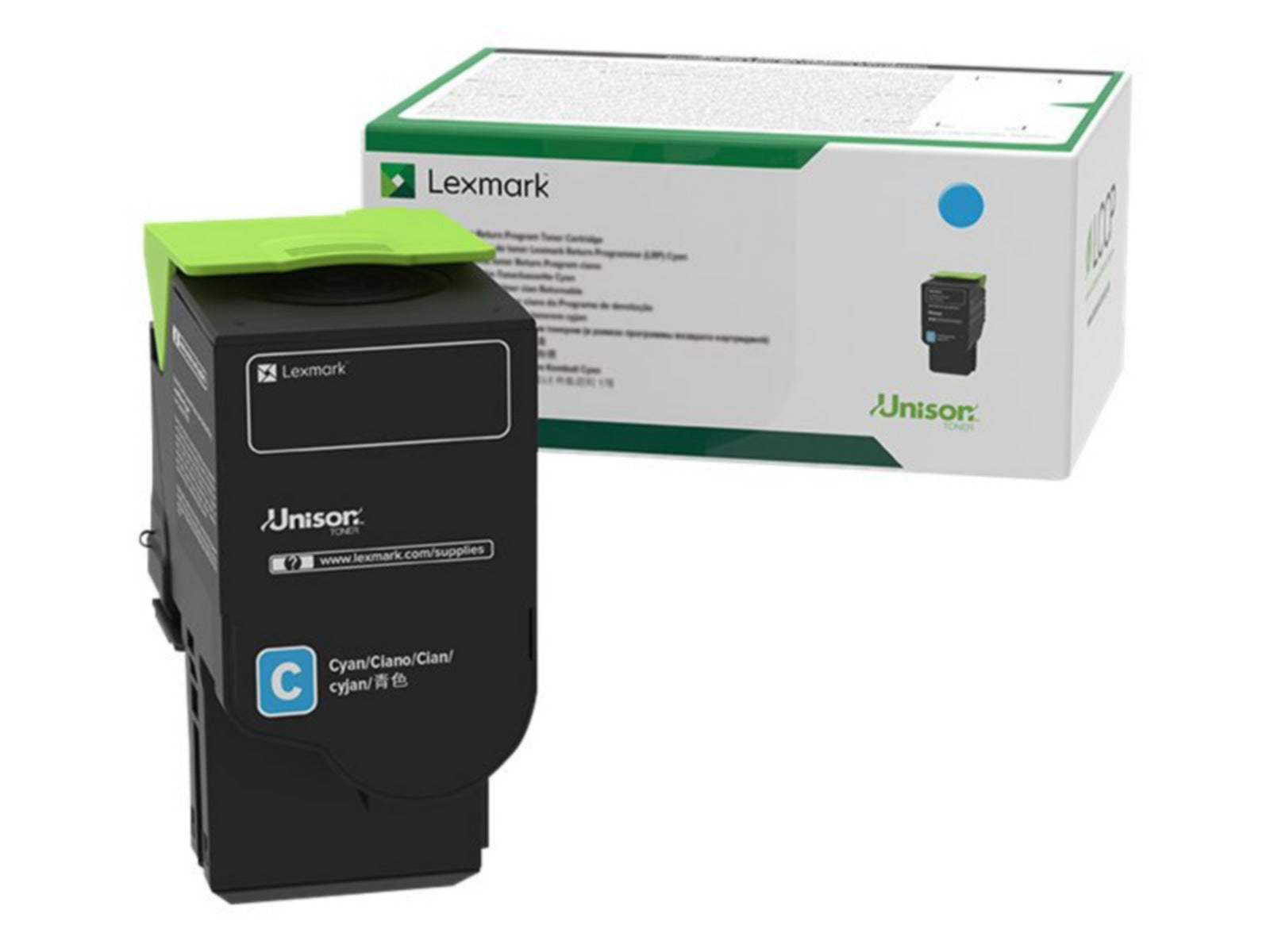 Tóner Lexmark 701XC Cian Alto Rendimiento - vista 1