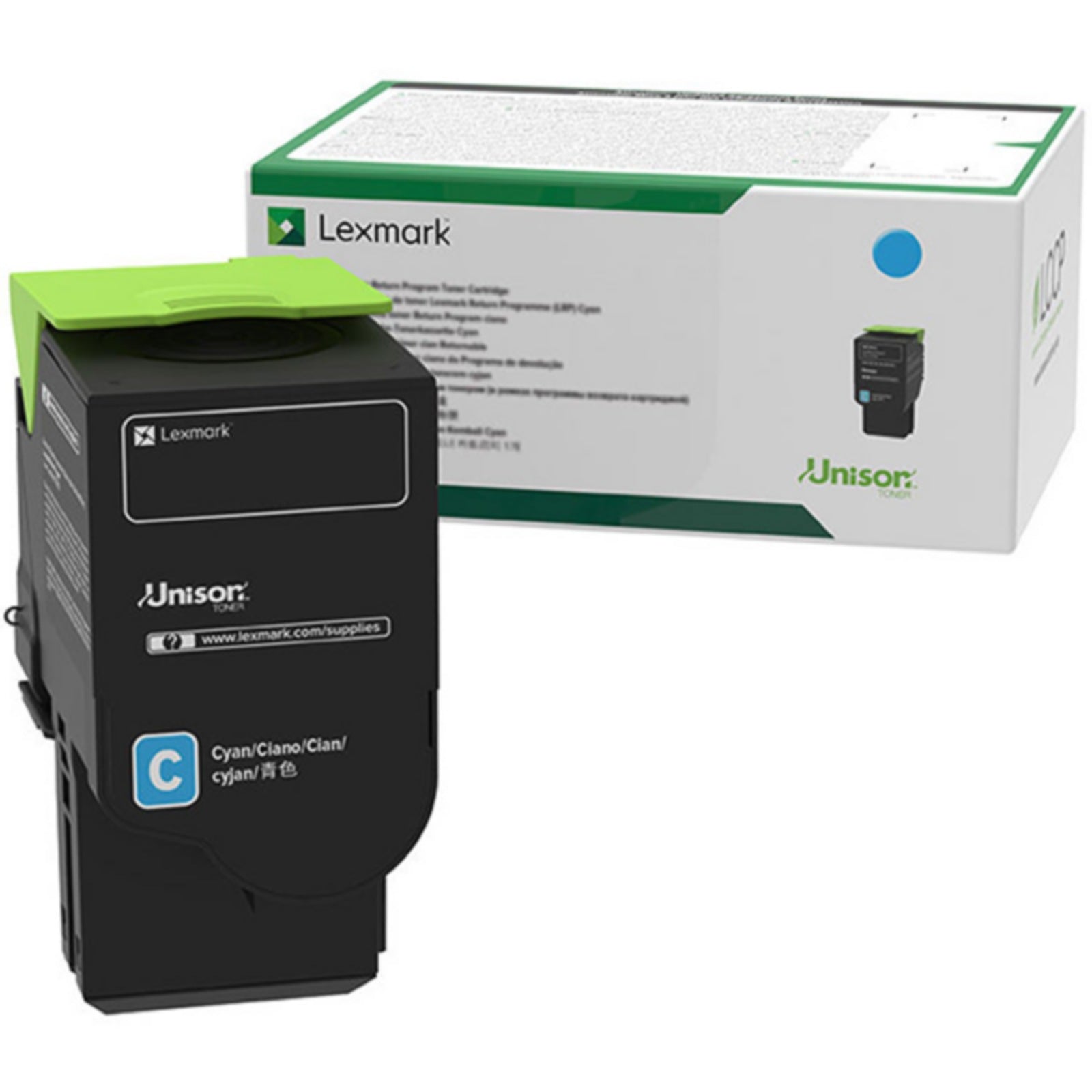 Tóner Lexmark 71C00CG Cian - vista 1